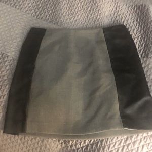 Leather Panel Mini Skirt